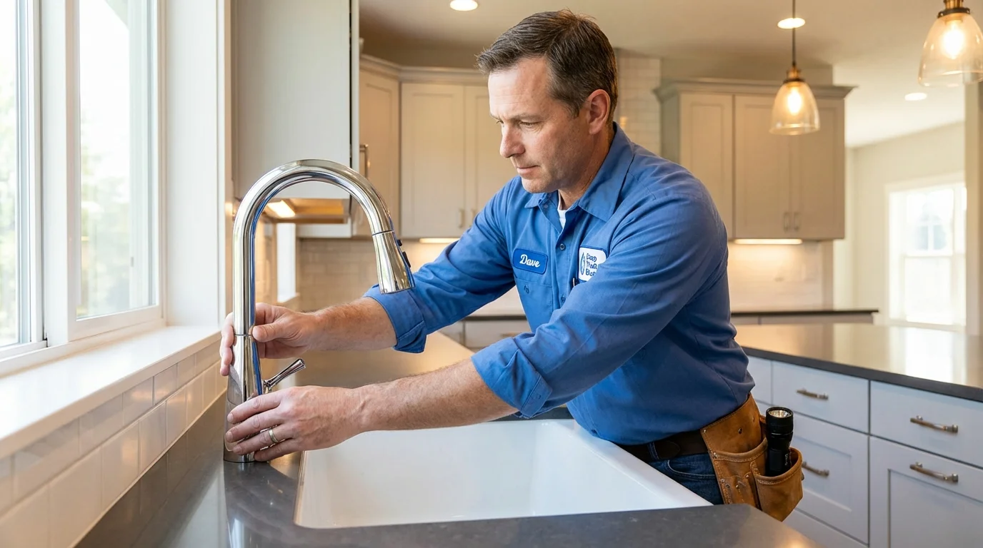 Kitchen faucet installation by Johns Plumbing LLC in Wauconda