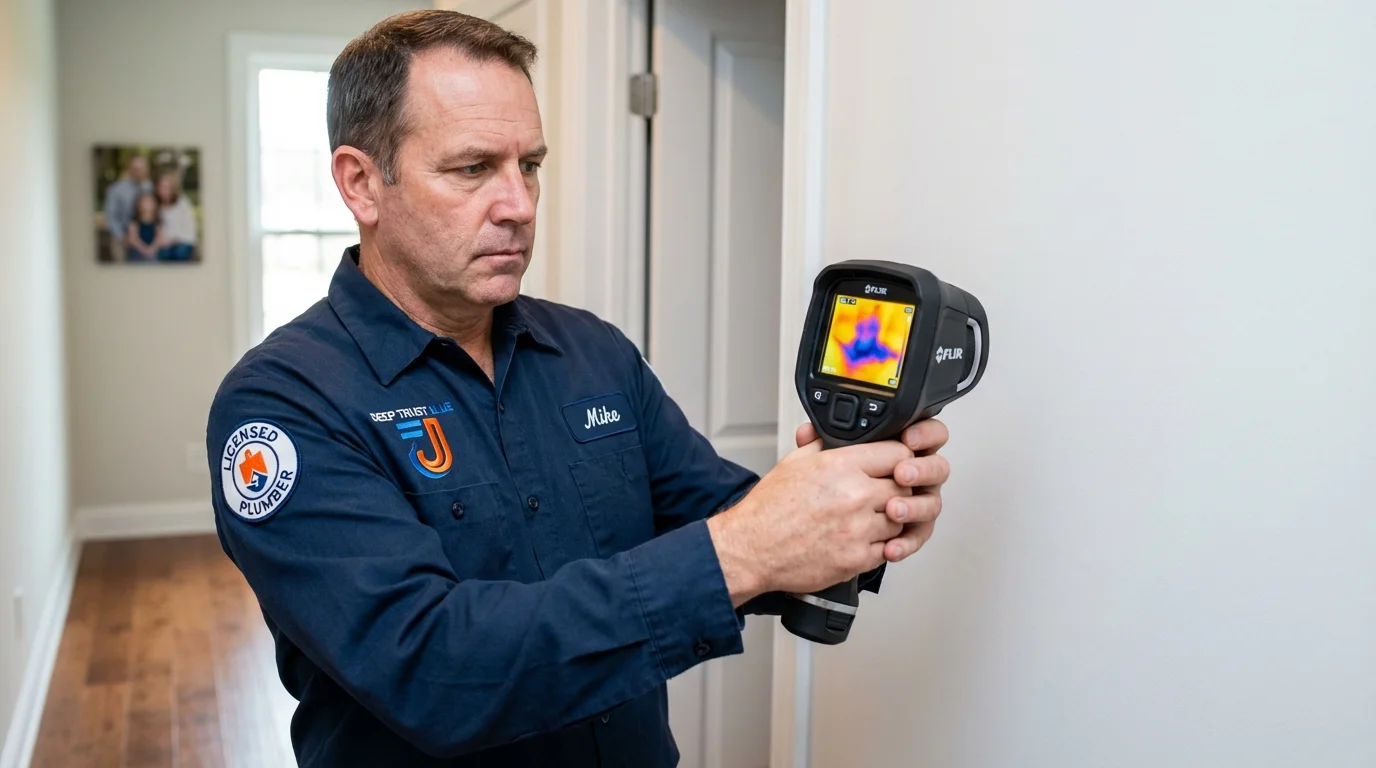Thermal imaging leak detection by Johns Plumbing LLC in Wauconda